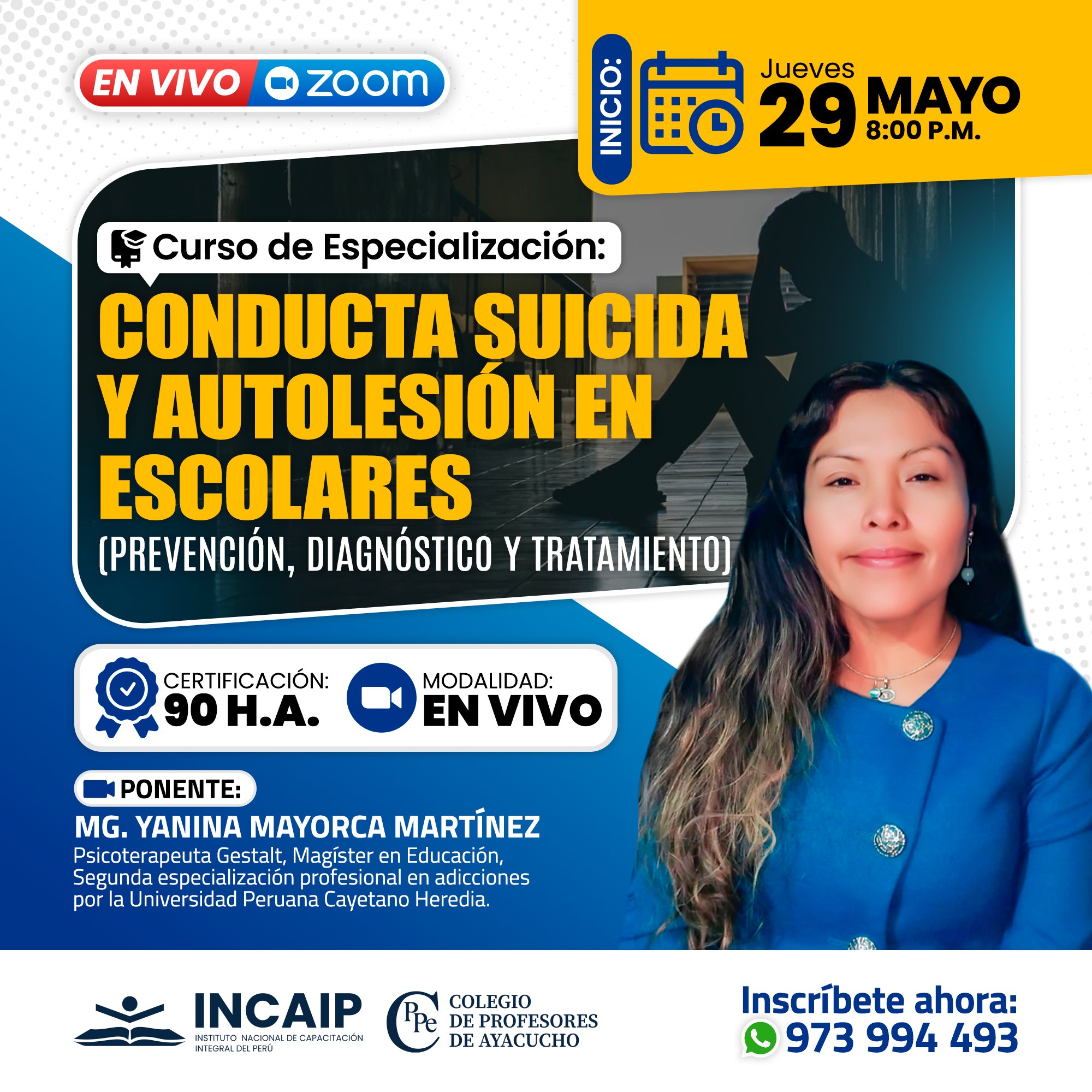 CONDUCTA SUICIDA Y AUTOLESIÓN EN ESCOLARES 90 H.A.