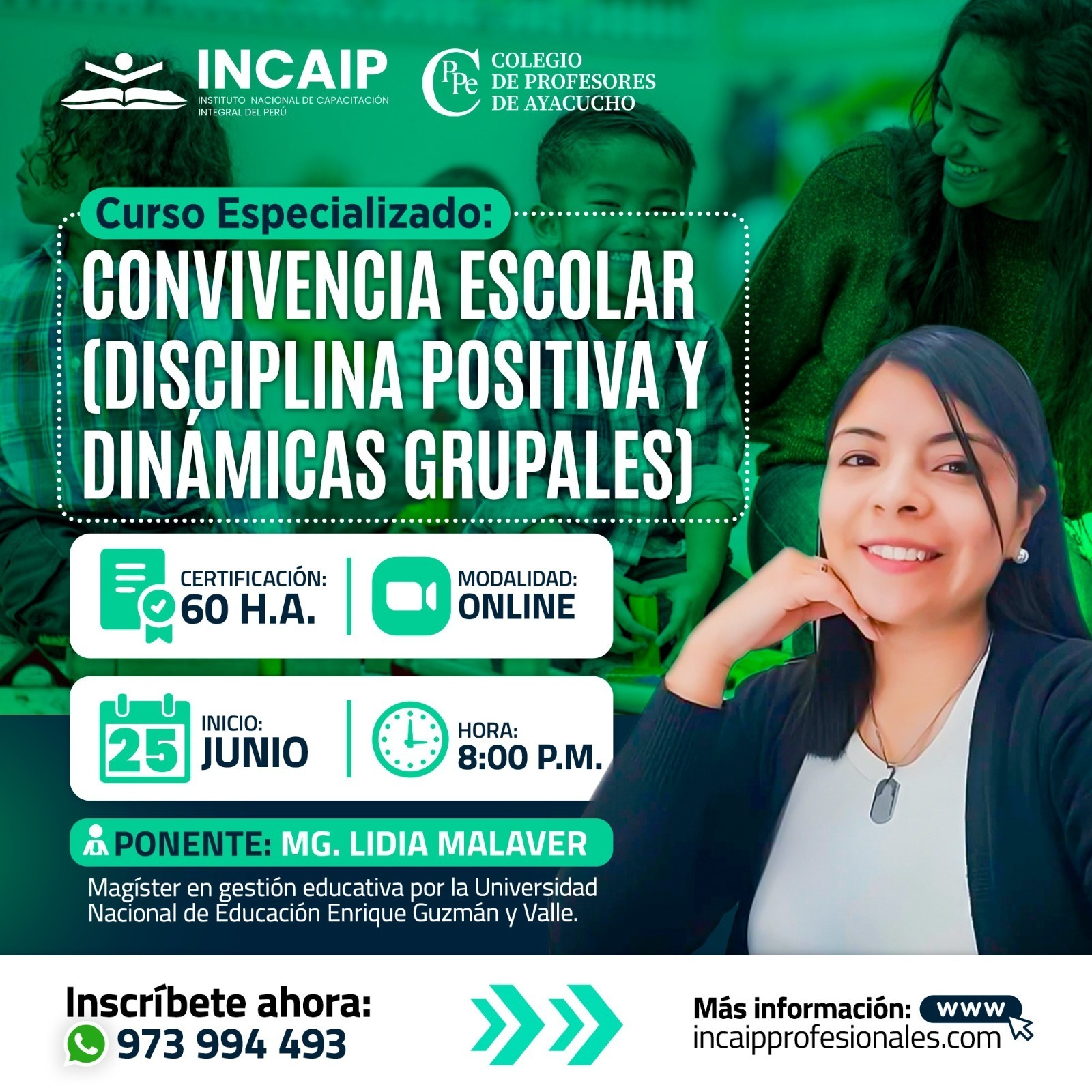 CONVIVENCIA ESCOLAR (DISCIPLINA POSITIVA Y DINÁMICAS GRUPALES)