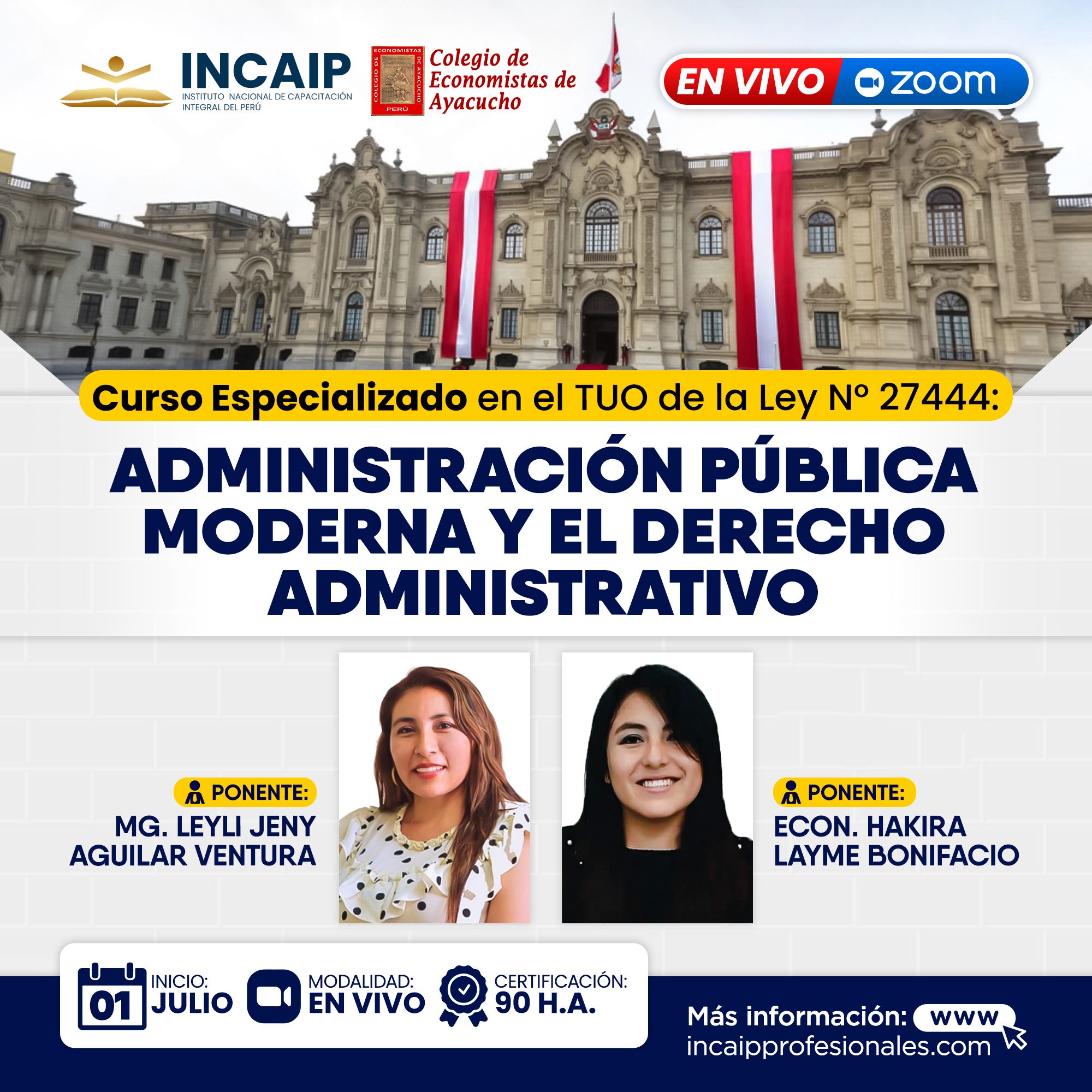 Curso Especializado en el TUO de la ley N° 27444: ADMINISTRACIÓN PÚBLICA MODERNA Y EL DERECHO ADMINISTRATIVO