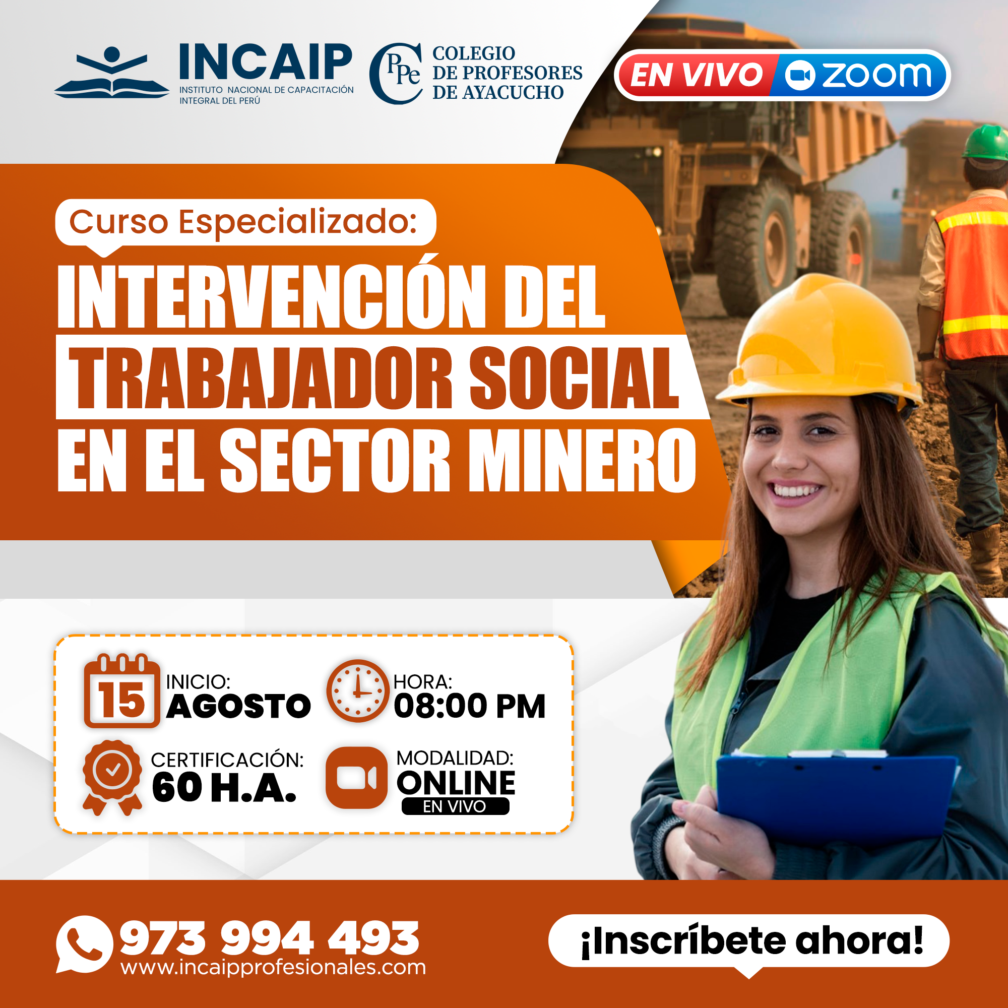 INTERVENCIÓN DEL TRABAJADOR SOCIAL EN EL SECTOR MINERO 60 H.A.