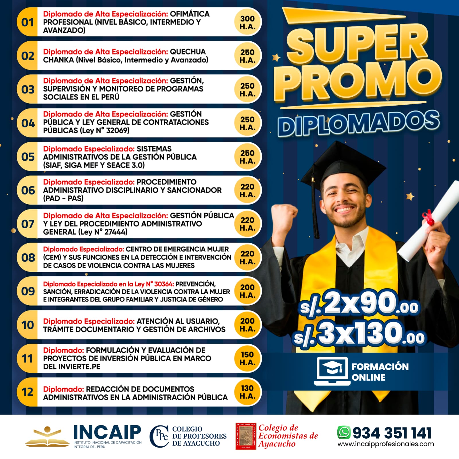 Diplomado Especializado: PROCEDIMIENTO ADMINISTRATIVO DISCIPLINARIO Y SANCIONADOR (PAD - PAS) - 220 H.A. 2026