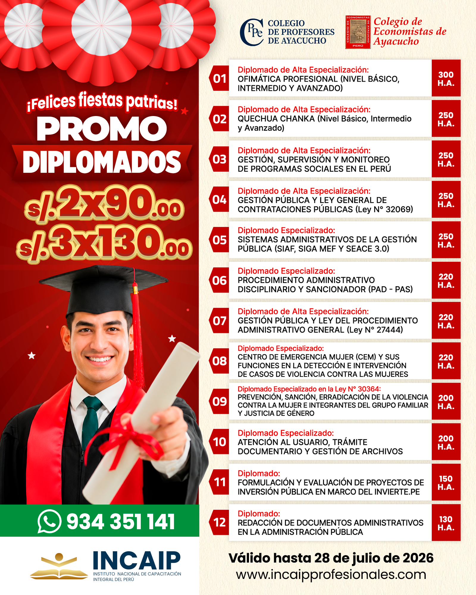 Diplomado Especializado en la Ley N° 30364: PREVENCIÓN, SANCIÓN, ERRADICACIÓN DE LA VIOLENCIA CONTRA LA MUJER E INTEGRANTES DEL GRUPO FAMILIAR Y JUSTICIA DE GÉNERO - 200 H.A. 2026