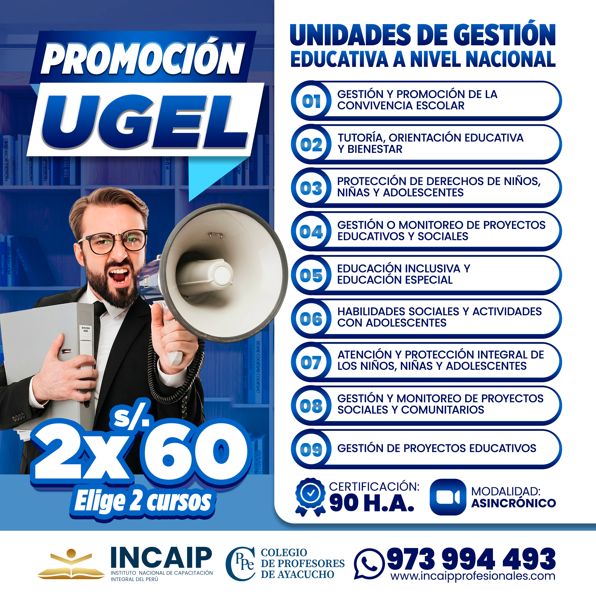 EDUCACIÓN INCLUSIVA Y EDUCACIÓN ESPECIAL 90 H.A. 2026