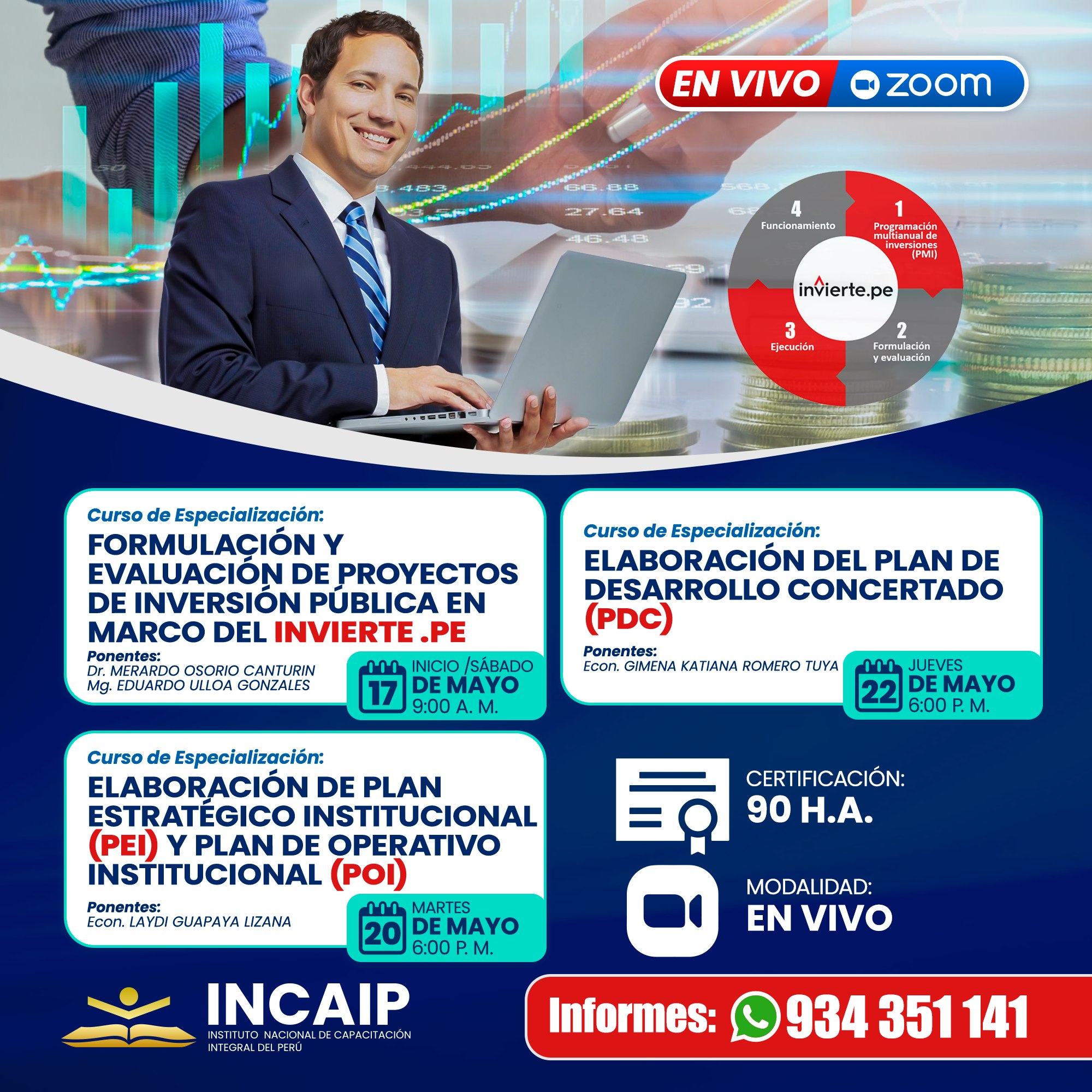 FORMULACIÓN Y EVALUACIÓN DE PROYECTOS DE INVERSIÓN PÚBLICA EN EL MARCO DEL INVIERTE.PE 90 H.A. 2026