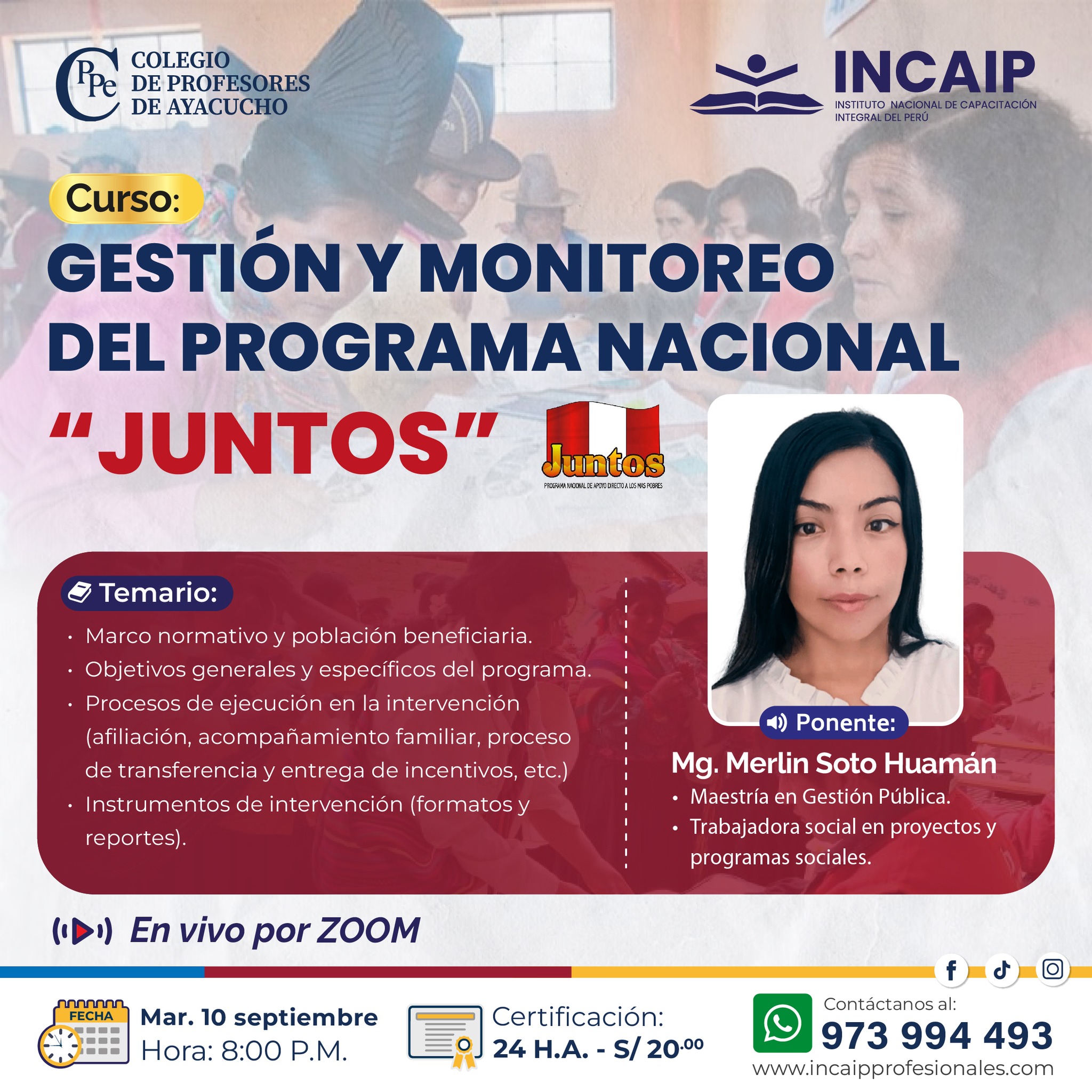 PROGRAMA NACIONAL DE APOYO DIRECTO A LOS MÁS POBRES 