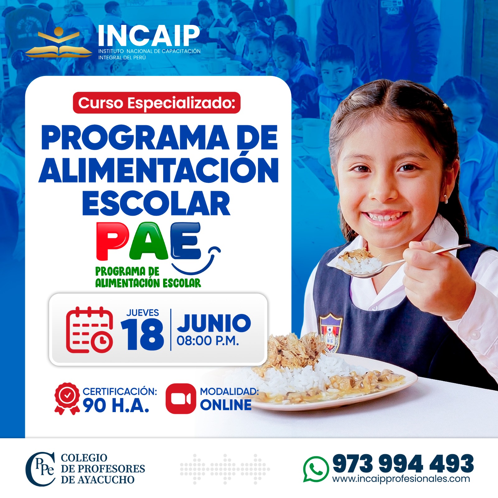CURSO ESPECIALIZADO: PROGRAMA DE ALIMENTACIÓN ESCOLAR  