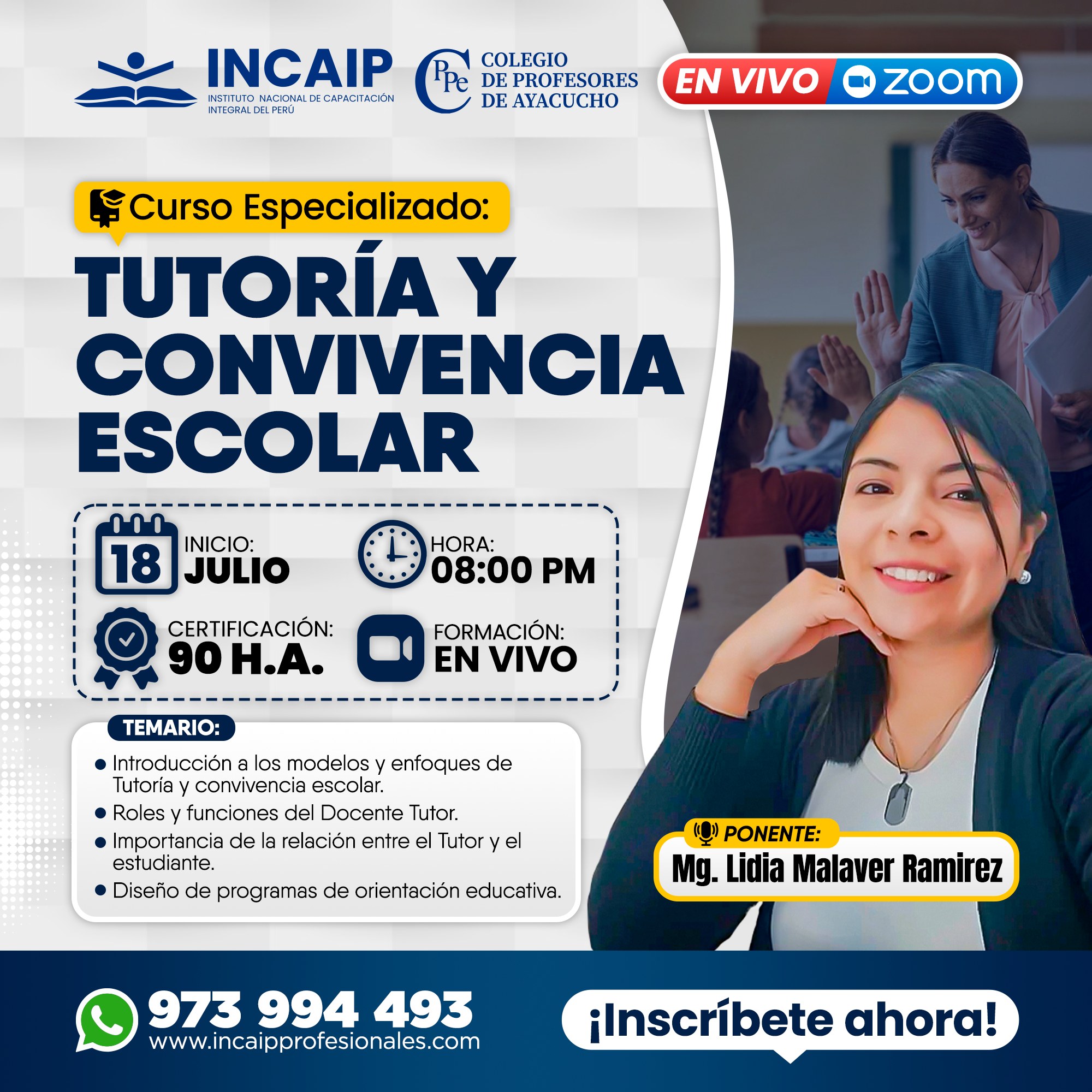  TUTORÍA, ORIENTACIÓN EDUCATIVA Y BIENESTAR 90 H.A. 2026