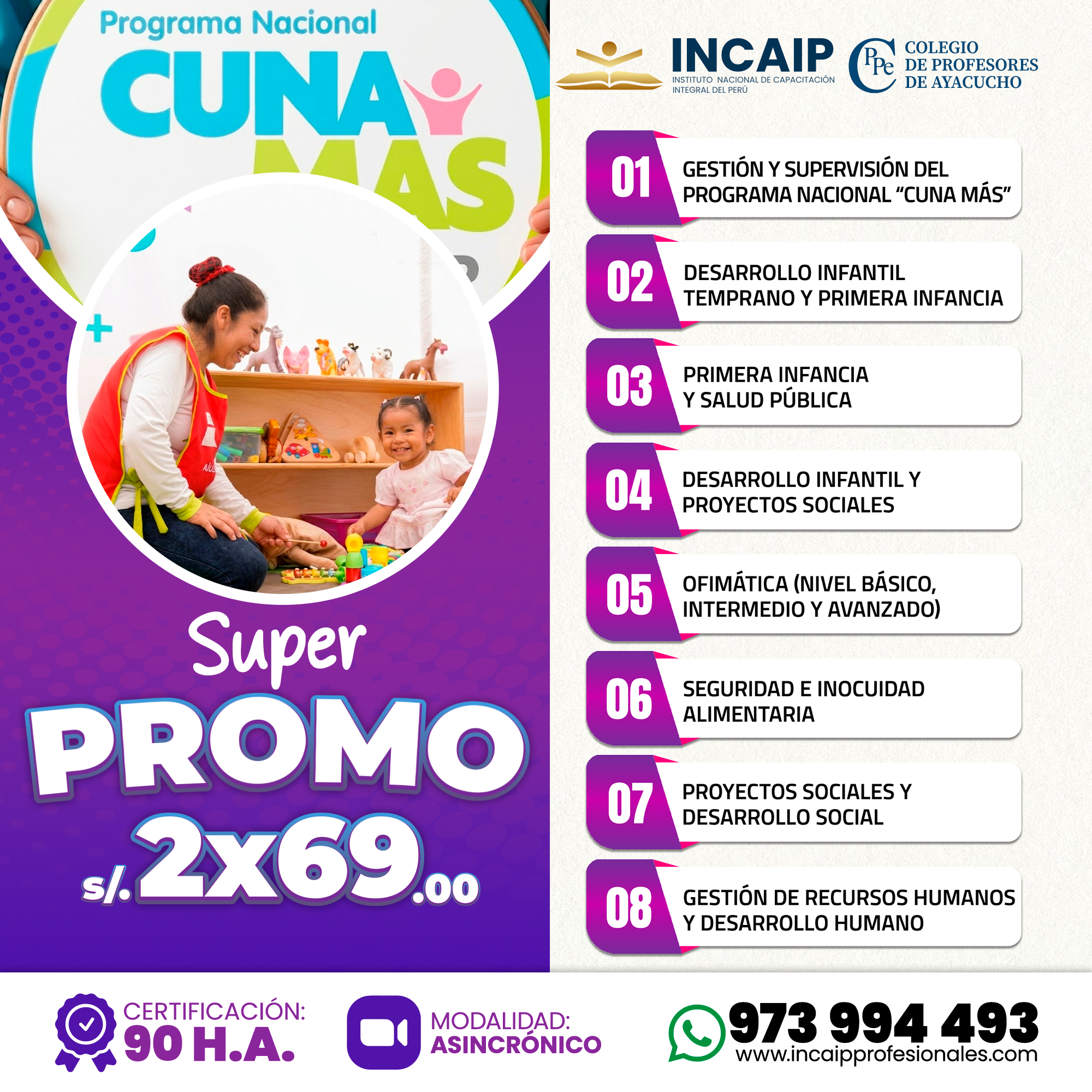 DESARROLLO INFANTIL Y PROYECTOS SOCIALES 90 H.A. 2026 OFICIAL 