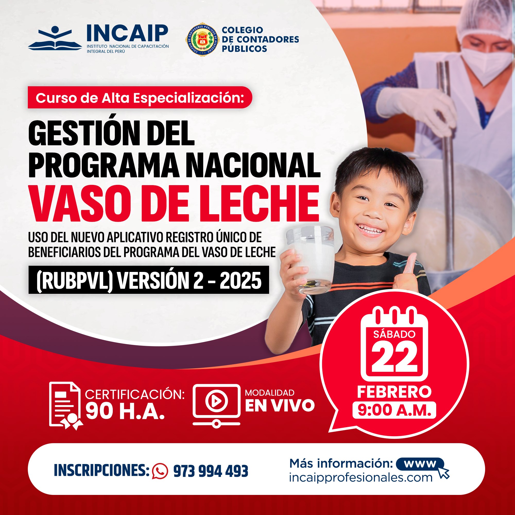 PROGRAMA NACIONAL VASO DE LECHE - USO DEL NUEVO APLICATIVO (RUBPVL VERSIÓN 2) 2025 90 H.A.