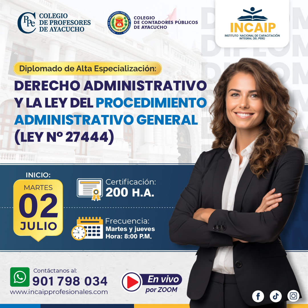 DERECHO ADMINISTRATIVO Y LA LEY DEL PROCEDIMIENTO ADMINISTRATIVO GENERAL (LEY N° 27444) 250 H.A.